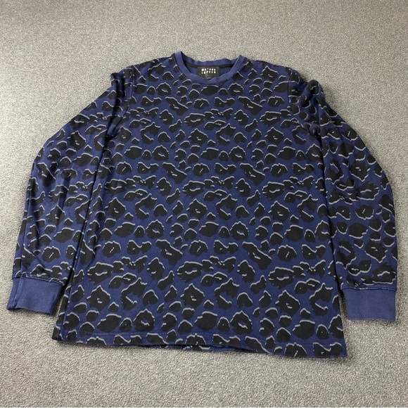 Markus Lupfer AOP All Over Print Leopard Crewneck Sweatshirt Men’s Size Small - Picture 3 of 8